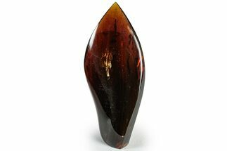 Tall, Free-Standing Polished Indonesian Blue Amber #311493