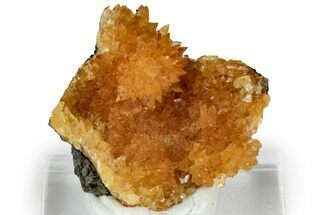 Intense Orange Calcite Crystal Cluster - Poland #311589