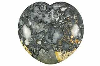 Polished Maligano Jasper Heart - Excellent Polishing #311955