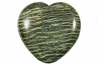 Polished Chrysotile Serpentine Hearts - Australia #312550