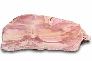 Polished Pink Opal Section - Western Australia #314379