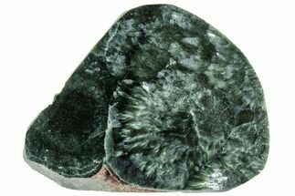 Polished Seraphinite Slab - Korshunovkiy Mine, Siberia #314952