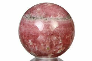 Polished Rhodochrosite Sphere - Argentina #315248