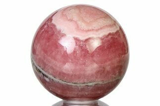 Polished Rhodochrosite Sphere - Argentina #315251