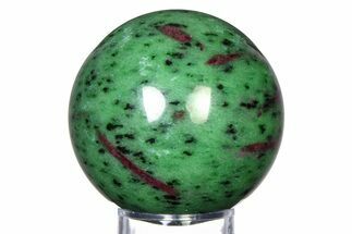 Polished Ruby Zoisite Sphere - Tanzania #315112