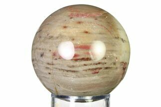 Colorful Petrified Wood (Araucaria) Sphere - Madagascar #317290