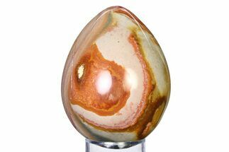 Polished Polychrome Jasper Egg - Madagascar #318143