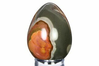 Polished Polychrome Jasper Egg - Madagascar #318146