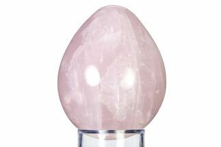 Polished Rose Quartz Egg - Madagascar #318306