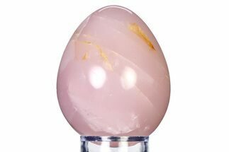 Polished Rose Quartz Egg - Madagascar #318307
