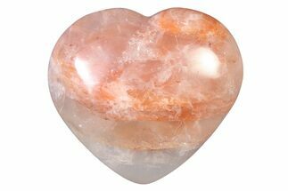 Polished Hematite (Harlequin) Quartz Heart - Madagascar #318653