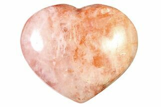 Polished Hematite (Harlequin) Quartz Heart - Madagascar #318656
