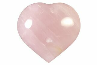 Polished Rose Quartz Heart - Madagascar #318660
