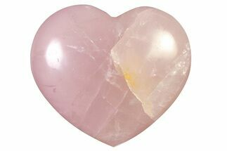 Polished Rose Quartz Heart - Madagascar #318661