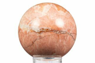 Polished Red-Pink Calcite Sphere - China #319437