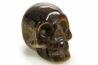 Polished Tiger's Eye Skull - South Africa #320165