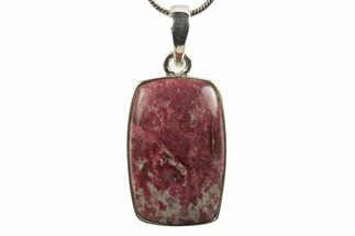 Polished Thulite Pendant (Necklace) - Norway #321504