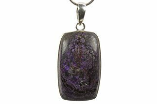Polished Sugilite Pendant (Necklace) - Sterling Silver #321517