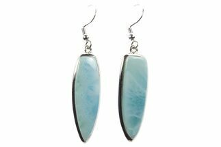 Stunning Larimar Earrings - Sterling Silver #321521