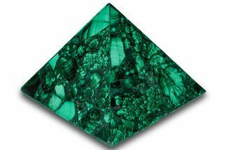 Polished Malachite Pyramid - DR Congo #321176