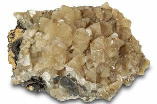 Fluorescent Yellow Calcite Crystal Cluster - Tsumeb, Namibia #321413