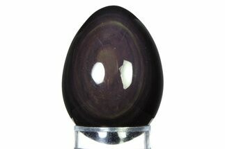 Polished Rainbow Obsidian Egg - Mexico #322363
