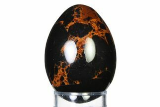 Polished Mahogany Obsidian Egg - California #322380