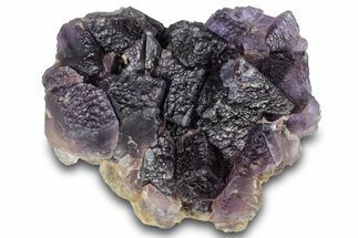 Dark Purple Fluorite Crystal Cluster - Cave-in-Rock, Illinois #322796