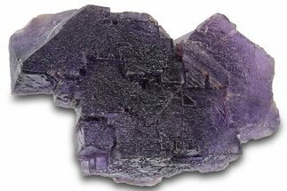 Dark Purple Fluorite Crystal Cluster - Cave-in-Rock, Illinois #322798