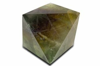 Polished Colorful Fluorite Octahedron - China #322953