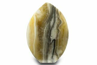 Polished Zebra Calcite Flame - Mexico #323282