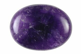 Polished, Deep Purple Amethyst Pocket Stone - Uruguay #323623