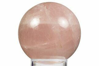 Polished Rose Quartz Sphere - Madagascar #323576