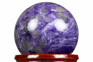 Polished Purple Charoite Sphere - Siberia #323486