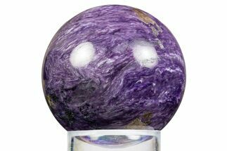 Polished Purple Charoite Sphere - Siberia #323495
