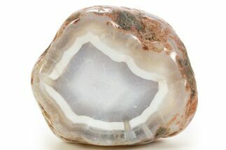 Tumbled Banded Agate Nodule Section - Aouli, Morocco #324015