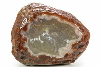 Tumbled Banded Agate Nodule - Kerrouchen, Morocco #324024