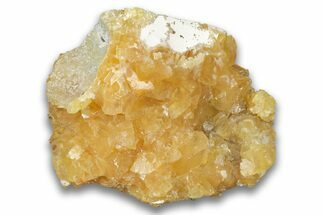 Fluorescent Yellow Calcite Crystal Cluster - South Dakota #323668