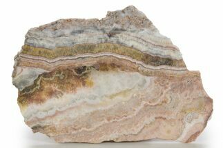 Polished Banded Travertine Slab - New Mexico #324320