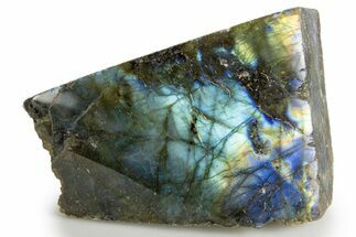 Single Side Polished Labradorite Section - Madagascar #324646