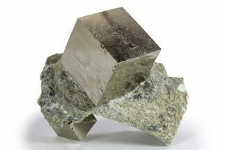 Two Natural Pyrite Cubes In Rock - Navajun, Spain #325006
