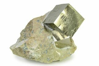 Two Large Natural Pyrite Cube In Rock - Navajun, Spain #325100