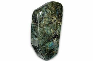 Flashy, Free-Standing Polished Labradorite - Madagascar #325155