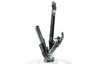 Very Lustrous Metallic Stibnite Crystals - Jiangxi, China #326616