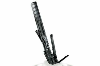 Very Lustrous Metallic Stibnite Crystals - Jiangxi, China #326623