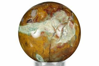 Colorful, Polished Ocean Wave Jasper Sphere - Madagascar #327395