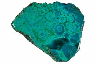 Polished Banded Chrysocolla and Malachite - Bagdad Mine, Arizona #327677