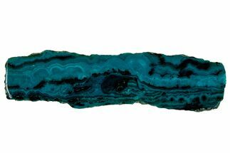 Polished Banded Chrysocolla - Bagdad Mine, Arizona #327678