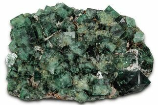 Fluorescent Green Fluorite Cluster - Diana Maria Mine, England #327233