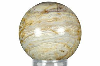 Polished Banded Lace Agate Sphere #327999